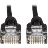 Eaton Tripp Lite Series Cat6a 10G Snagless Molded Slim UTP Ethernet Cable (RJ45 M/M), Black, 20 ft. (6.09 m) — N261-S20-BK