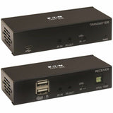 Eaton Tripp Lite Series HDMI over Cat6 Extender Kit, KVM Support, 4K 60Hz, 4:4:4, USB/IR, PoC, HDR, HDCP 2.2, 230 ft., TAA — B127A-1A1-BHBH