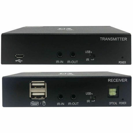 Eaton Tripp Lite Series HDMI over Cat6 Extender Kit, KVM Support, 4K 60Hz, 4:4:4, USB/IR, PoC, HDR, HDCP 2.2, 230 ft., TAA — B127A-1A1-BHBH