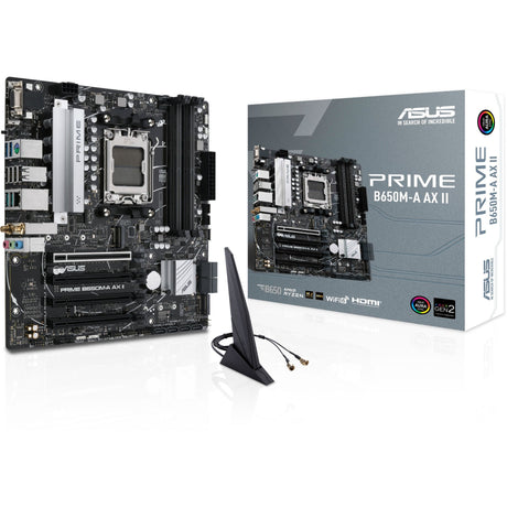 Asus Prime B650M-A AX II Gaming Desktop Motherboard - AMD B650 Chipset - Socket AM5 - Micro ATX — PRIMEB650M-AAXII