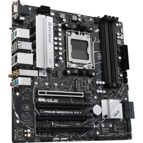 Asus Prime B650M-A AX II Gaming Desktop Motherboard - AMD B650 Chipset - Socket AM5 - Micro ATX — PRIMEB650M-AAXII