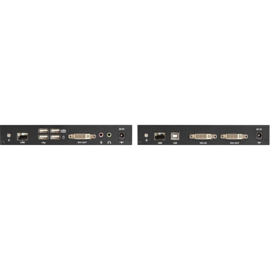 Black Box KVX Series KVM Extender Kit over CATx - DVI-D, USB 2.0, Serial, Audio, Local Video — KVXLCF-100-R2