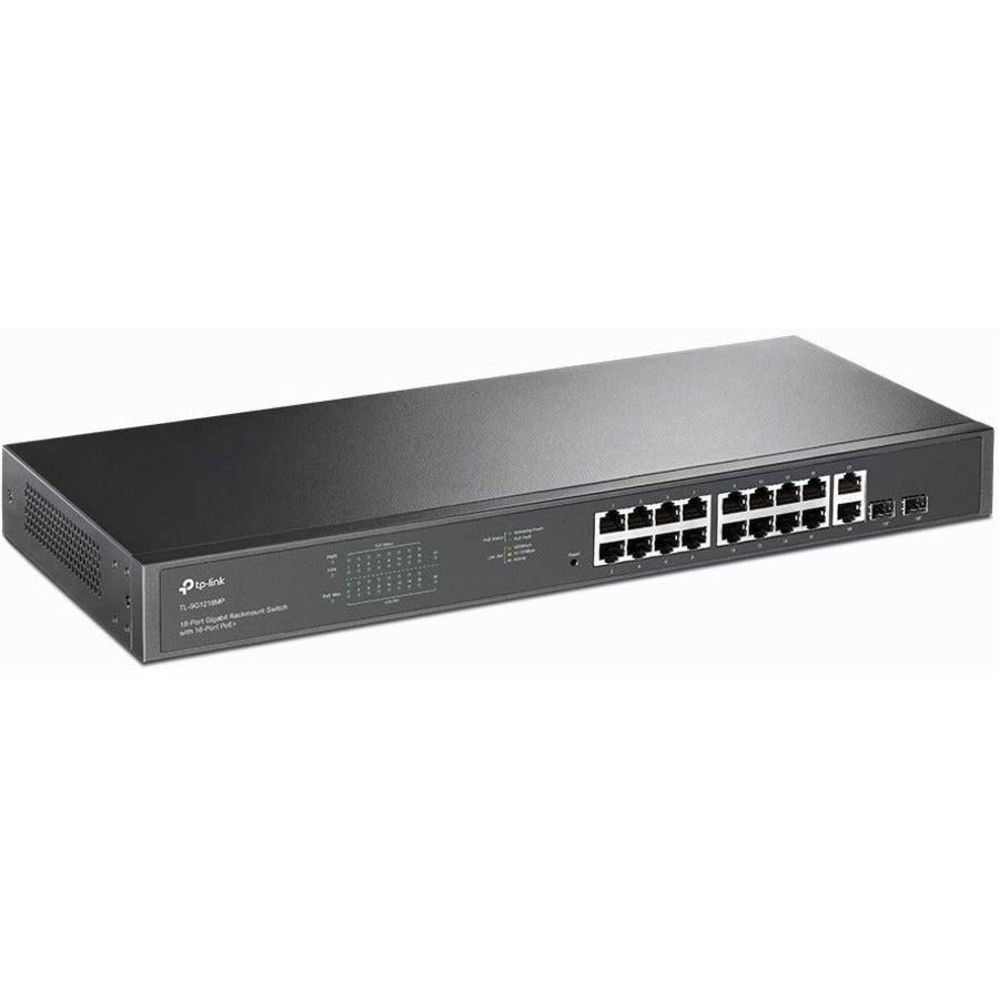 TP-Link TL-SG1218MP - 18-Port Gigabit Rackmount Switch with 16 PoE+ — TL-SG1218MP