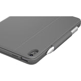 Logitech Rugged Folio Rugged Keyboard/Cover Case (Folio) for 10.9" Apple, Logitech iPad (10th Generation & A16) Tablet - Graphite — 920-011295