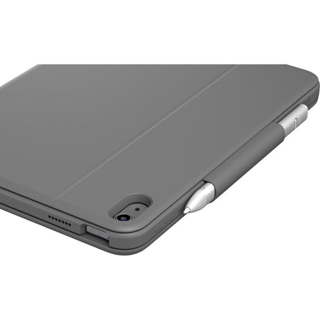 Logitech Rugged Folio Rugged Keyboard/Cover Case (Folio) for 10.9" Apple, Logitech iPad (10th Generation & A16) Tablet - Graphite — 920-011295