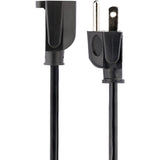 StarTech.com 15ft (4.5m) Heavy Duty Extension Cord, NEMA5-15P to NEMA5-15R Black Extension Cord, 15A 125V, 14AWG, Heavy Gauge Power Cable — HX-15F-POWER-CORD