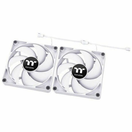 Thermaltake CT140 PC Cooling Fan White (2-Fan Pack) - 2 Pack — CL-F152-PL14WT-A