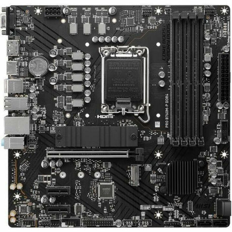 MSI Pro PRO B760M-P DDR4 Gaming Desktop Motherboard - Intel B760 Chipset - Socket LGA-1700 - Mini ATX — B760MPD4