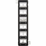 Eaton Tripp Lite Series 12-Port Wall-Mount Patch Panel for UTP Keystone Jacks, Rotatable Modules, TAA — N062-012-KJ-WM