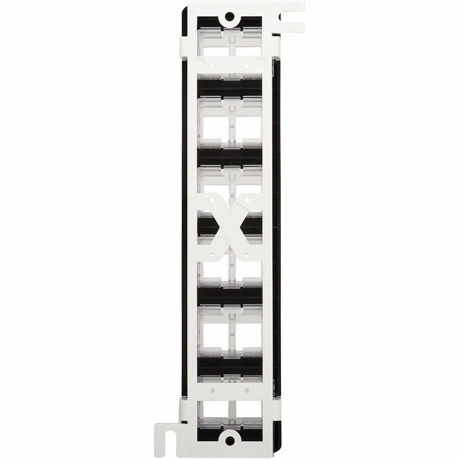 Eaton Tripp Lite Series 12-Port Wall-Mount Patch Panel for UTP Keystone Jacks, Rotatable Modules, TAA — N062-012-KJ-WM