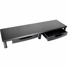 Eaton Tripp Lite Series Extra-Wide Dual-Monitor Riser with Storage Drawers, 39 x 11 in., Black, TAA — MR4011DTAA