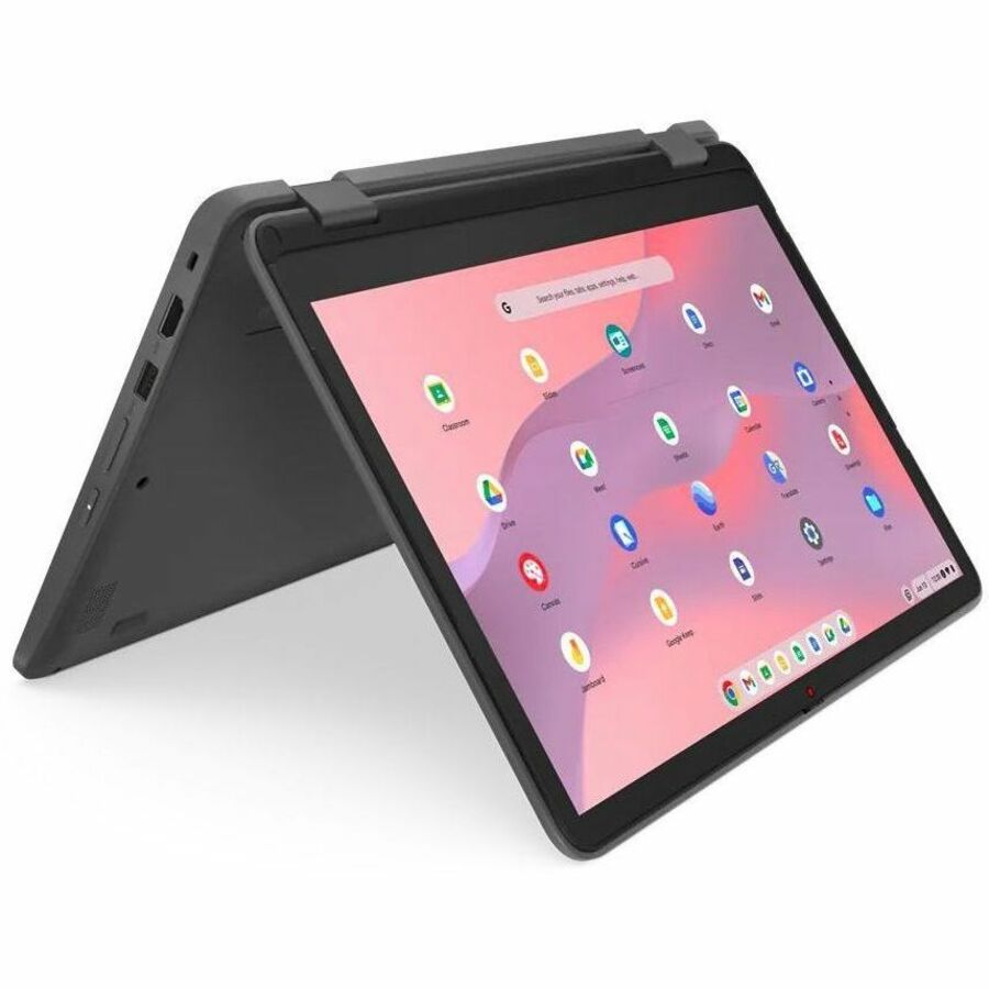 Lenovo 500e Yoga Chromebook Gen 4 82W4000AUS 12.2" Touchscreen Convertible 2 in 1 Chromebook - WUXGA - Intel N-Series N100 - 4 GB - 32 GB Flash Memory - English Keyboard - Graphite Gray — 82W4000AUS