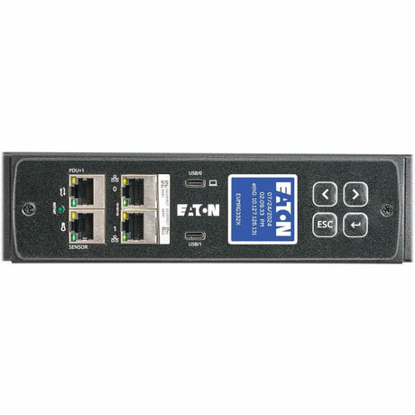 Eaton 3-Phase Managed Rack PDU G4, 240/415V, 42 Outlets, 24A/32A, 17.3kW, 532P6W Input, 10 ft. Cord, 0U Vertical, TAA — EVMAG332X
