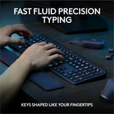 Logitech MX Keys S Combo - Performance Wireless Keyboard and Mouse with Palm Rest, Bluetooth - Black — 920-012274