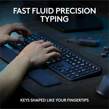 Logitech MX Keys S Combo - Performance Wireless Keyboard and Mouse with Palm Rest, Bluetooth - Black — 920-012274