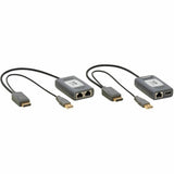 Eaton Tripp Lite Series 1-Port DisplayPort over Cat6 Extender Kit, Pigtail Transmitter/Receiver, 4K 60 Hz, HDR, 4:4:4, 230 ft. (70.1 m), TAA — B127U-111-PDPD
