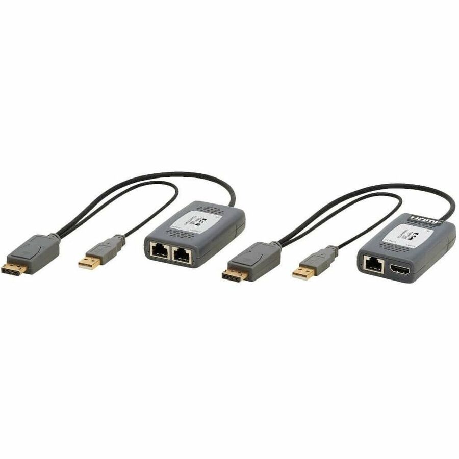 Eaton Tripp Lite Series 1-Port DisplayPort over Cat6 Extender Kit, Pigtail Transmitter/Receiver, 4K 60 Hz, HDR, 4:4:4, 230 ft. (70.1 m), TAA — B127U-111-PDPD