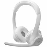 Logitech Zone 300 Wireless Bluetooth Headset With Noise-Canceling Microphone, Compatible with Windows, Mac, Chrome, Linux, iOS, iPadOS, Android - Off-white — 981-001416