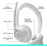 Logitech Zone 300 Wireless Bluetooth Headset With Noise-Canceling Microphone, Compatible with Windows, Mac, Chrome, Linux, iOS, iPadOS, Android - Off-white — 981-001416