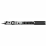 APC Smart-UPS, Line Interactive, 1000 VA, LCD, Rackmount 1U, 120V, 4x NEMA 5-15R outlet, USB, AVR, Short Depth — SMT1000RM1U