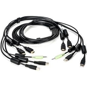 Vertiv Avocent USB Keyboard and Mouse, Dual HDMI and Audio Cable, 6 ft. for Vertiv Avocent SV and SC Series Switches — CBL0116