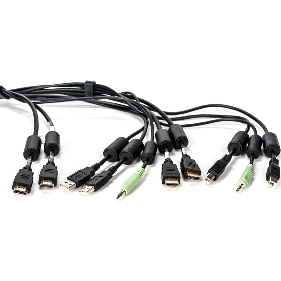 Vertiv Avocent USB Keyboard and Mouse, Dual HDMI and Audio Cable, 6 ft. for Vertiv Avocent SV and SC Series Switches — CBL0116