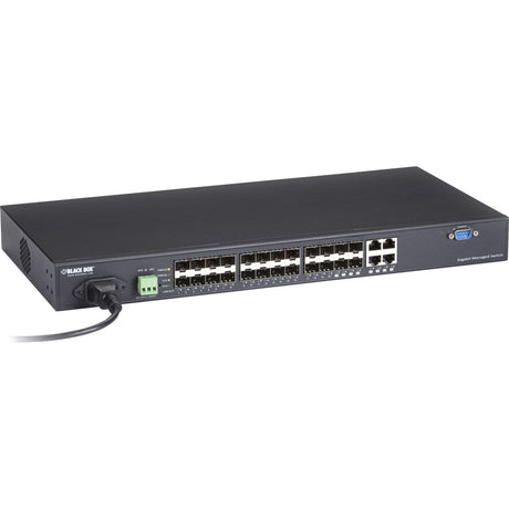 Black Box SFP Gigabit Managed Fiber Switch - 24-Port — LGB5124A-R2