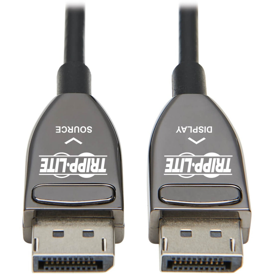 Eaton Tripp Lite Series DisplayPort Active Optical Cable (AOC), 8K 60 Hz (M/M), CL3 Rated, Latching Connectors, Black, 30 m (98 ft.) — P580F3-30M-8K6