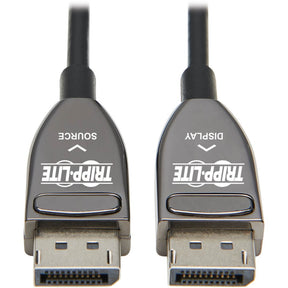Eaton Tripp Lite Series DisplayPort Active Optical Cable (AOC), 8K 60 Hz (M/M), CL3 Rated, Latching Connectors, Black, 30 m (98 ft.) — P580F3-30M-8K6