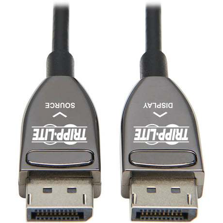 Eaton Tripp Lite Series DisplayPort Active Optical Cable (AOC), 8K 60 Hz (M/M), CL3 Rated, Latching Connectors, Black, 30 m (98 ft.) — P580F3-30M-8K6