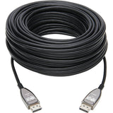 Eaton Tripp Lite Series DisplayPort Active Optical Cable (AOC), 8K 60 Hz (M/M), CL3 Rated, Latching Connectors, Black, 30 m (98 ft.) — P580F3-30M-8K6