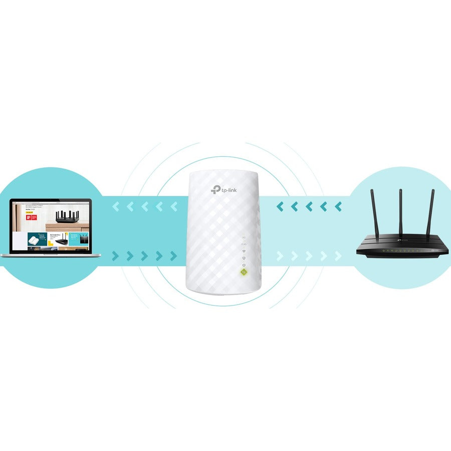 TP-Link RE220 - Dual Band IEEE 802.11ac 750 Mbit/s Wireless Range Extender — RE220