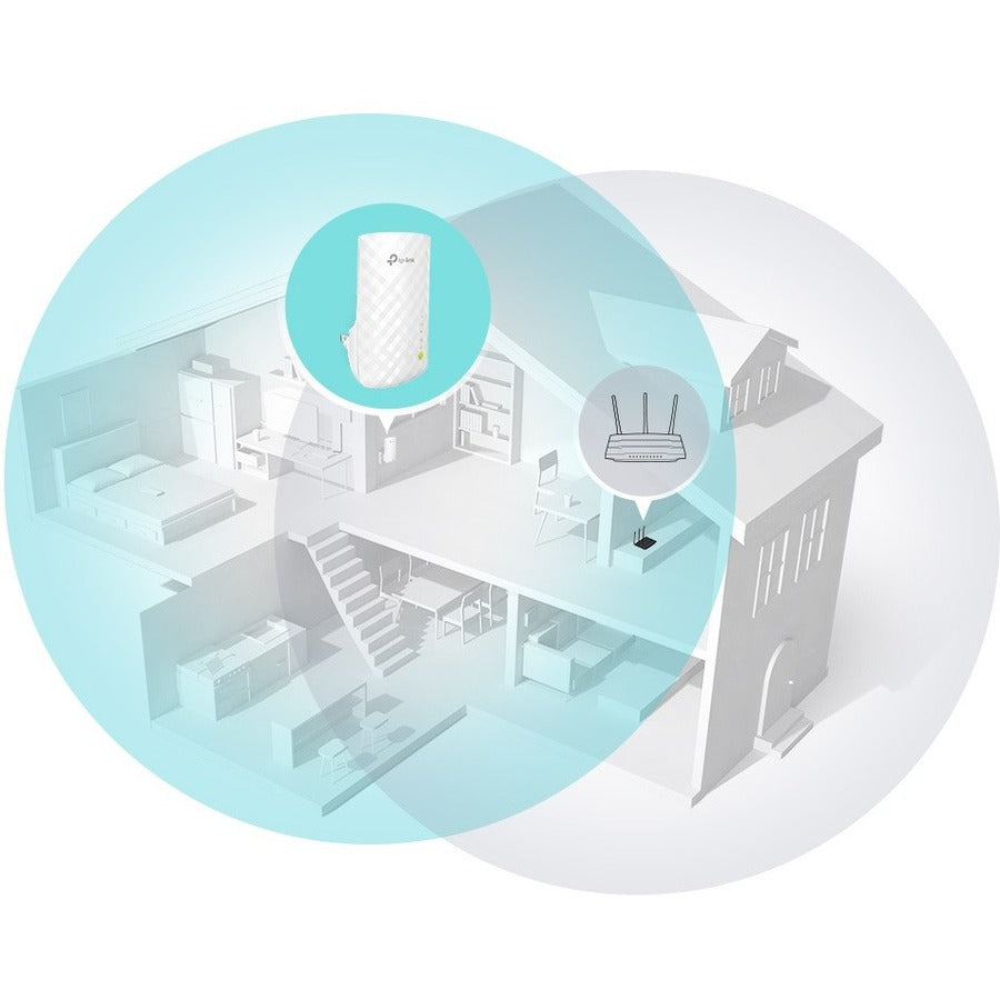 TP-Link RE220 - Dual Band IEEE 802.11ac 750 Mbit/s Wireless Range Extender — RE220