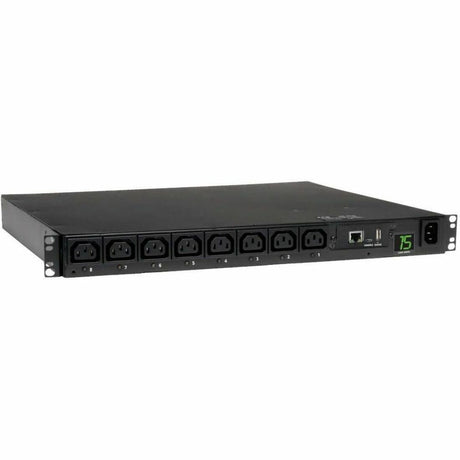 Eaton 2.5kW Single-Phase 208/230V Switched PDU - LX Platform, 8 C13 Outlets, C14 Input 2m Cord, 1U Rack-Mount, TAA — PDUMH15HVNET