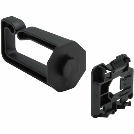 Eaton Tripp Lite Series Cable Management D-Rings for DIN Rails - Multi-Angle, 1U, Black, 2 Pack — NCM-DIN01-02