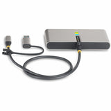 StarTech.com 2-Port USB-C Hub with Gb Ethernet and RS232 FTDI Serial, Attached USB-C to USB-A Dongle, 100W PD Pass-Through, 2x USB-A 5Gbps — 5G2A1SGBB-USB-C-HUB