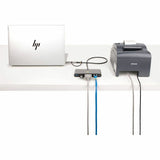 StarTech.com 2-Port USB-C Hub with Gb Ethernet and RS232 FTDI Serial, Attached USB-C to USB-A Dongle, 100W PD Pass-Through, 2x USB-A 5Gbps — 5G2A1SGBB-USB-C-HUB