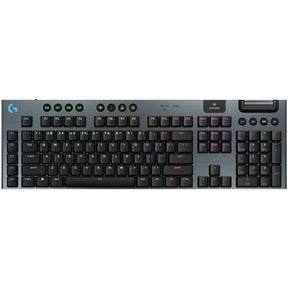 Logitech G915 X LIGHTSPEED Low-Profile Wireless Gaming Keyboard, Double-Shot PBT Keycaps, Fully Programmable Keys, RGB Backlighting, Sleek Aluminum Finishing, GL Blue Clicky Switches - PC/Mac — 920-012704