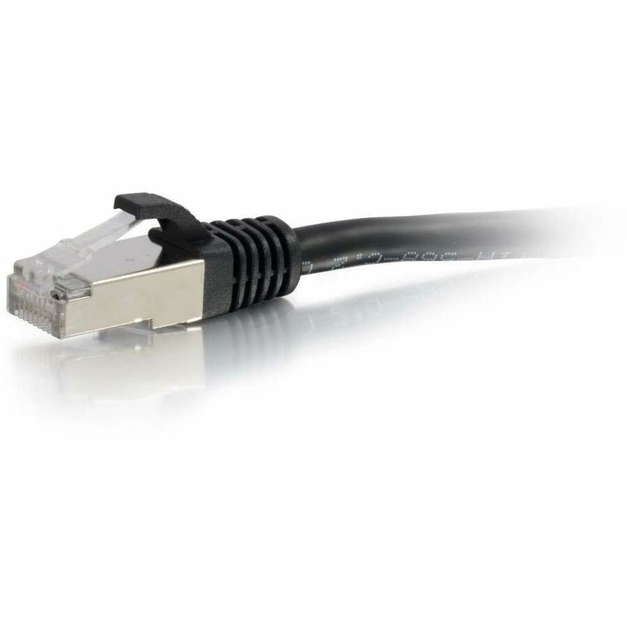 C2G-3ft Cat6a Snagless Shielded (STP) Network Patch Cable - Black — 00708
