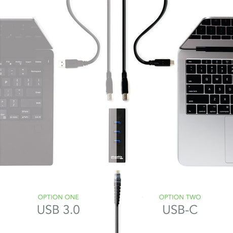 Plugable USB Hub with Ethernet, 3 port USB 3.0 Bus Powered Hub with Gigabit Ethernet — USB3-HUB3ME
