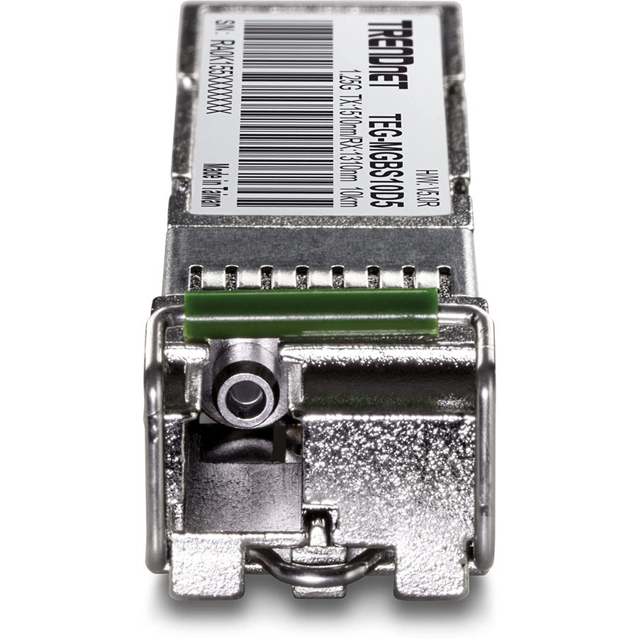 TRENDnet SFP to RJ45 Dual Wavelength Single-Mode LC Module; TEG-MGBS10D5; Must Pair with TEG-MGBS10D3 or a Compatible Module; Up to 10 km (6.2 Miles); Compatible with Standard SFP; Lifetime Protection — TEG-MGBS10D5