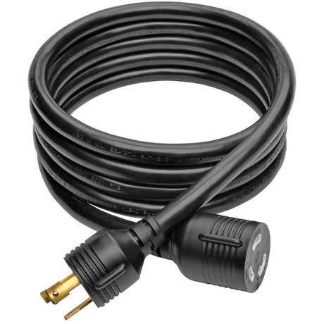 Eaton Tripp Lite Series Power Extension Cord, NEMA L5-30P to NEMA L5-30R- Heavy-Duty, 30A, 125V, 10 AWG, 10 ft. (3.05 m), Black, Locking Connectors — P046-010-LL-30A