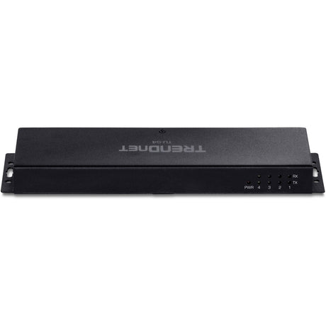 TRENDnet TU-S4, 4-Port USB to Serial RS232 Hub, Black — TU-S4