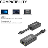 Plugable USB C to Ethernet Adapter, Fast and Reliable Gigabit Speed — USBC-TE1000