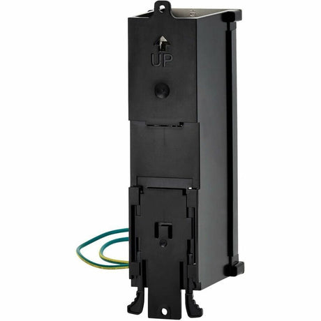 Eaton Tripp Lite Series 8-Port Metal Shielded DIN-Rail Mount Preloaded Keystone Patch Panel with Grounding, Black/Silver, TAA — N063-008-6A-SH