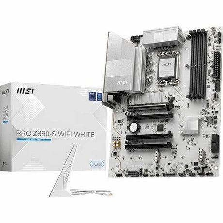 MSI Z890-S WIFI WHITE Gaming Desktop Motherboard - Intel Z890 Chipset - Socket LGA-1851 - ATX — Z890SWHITEWIFI