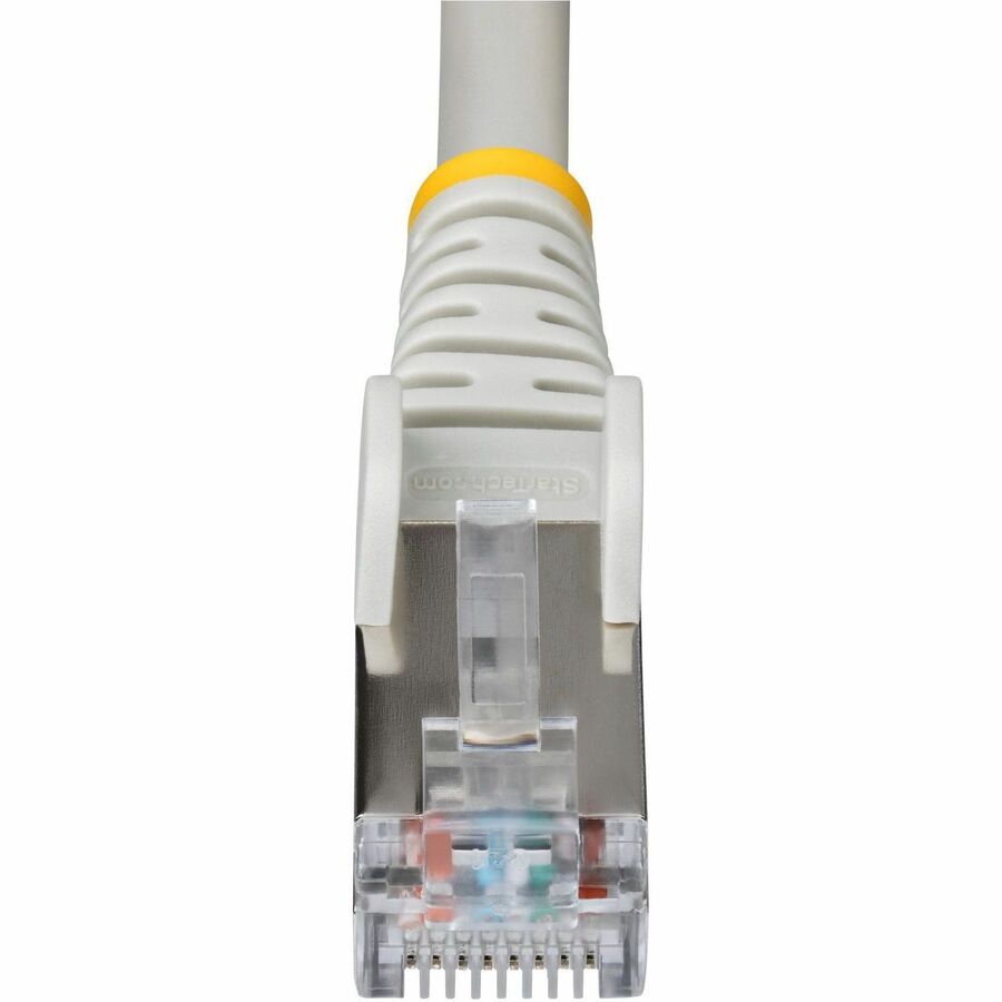 StarTech.com 5ft Gray CAT6a Ethernet Cable, Snagless RJ45, 10G, 100W PoE, S/FTP, LSZH, 27AWG Bare Copper, 500MHz, Shielded Network Patch Cord — NLGR-5F-CAT6A-PATCH