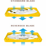 Thermaltake CT140 EX Reverse ARGB Sync PC Cooling Fan Bumblebee (3-Fan Pack) - 3 Pack — CL-F227-PL14BB-A