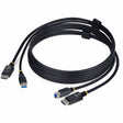StarTech.com 6ft (1.8m) DisplayPort and USB 5Gbps KVM Cable, 4K 60Hz, Universally Compatible DP 1.2/USB 3.0 Combo Cable for KVM Switches — DU1226-KVM-CABLE