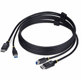 StarTech.com 6ft (1.8m) DisplayPort and USB 5Gbps KVM Cable, 4K 60Hz, Universally Compatible DP 1.2/USB 3.0 Combo Cable for KVM Switches — DU1226-KVM-CABLE
